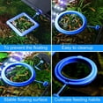 thumbnail image 5 of Anillo de alimentación para peces, 2 piezas para acuario, peces, tortugas, accesorios para tanque, círculo de alimentación para tortugas doradas(azul) ER, 5 of 5