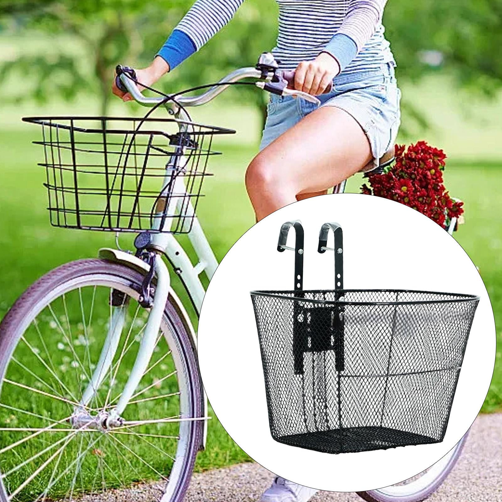 harayaa Front Bike Basket Electric Bike Basket Strong Load Bearing Easy Assembly Elegant