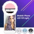 thumbnail image 1 of YAOMOBB Adjustable Brightness Fill Light LED Rechargeable Selfie Fill Light Clip on Round Beauty Ring Light Portable 3 Modes Selfie Lights for Enhanced Photos, 1 of 7