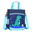 thumbnail image 1 of Adorable mochila escolar para niños, bolso de hombro con cremallera para jardín de infantes, escuela, exterior dinosaurio verde, 1 of 9