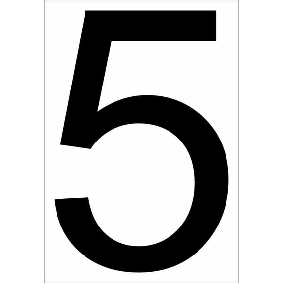 5.5in x 8in Address Number 5 Magnet