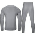 thumbnail image 2 of Thermal Underwear for Men: Fleece Lined Long Johns Base Layer, Extreme Cold Weather Winter Ski Thermals Top and Bottom Set, 2 of 6