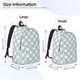 thumbnail image 2 of Bingfone Daisy Plaid Blue Print Canvas College Laptop Backpack, Large Capacity Lightweight College Bookbag Casual Daypack-Medium, 2 of 5