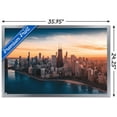 thumbnail image 3 of Cityscapes - Chicago, Illinois Wall Poster, 22.375" x 34", Framed, 3 of 3