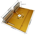 thumbnail image 6 of yotijay Router Table Insert Plate Table Aluminium Profile Fence Sliding Brackets Golden Golden, 6 of 9