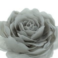 thumbnail image 2 of JWH 3D Handmade Soft Round Decorative Gauze Rose Flower Accent Throw Pillows Cushion Cover with Insert 12 inch Light Grey, 2 of 8