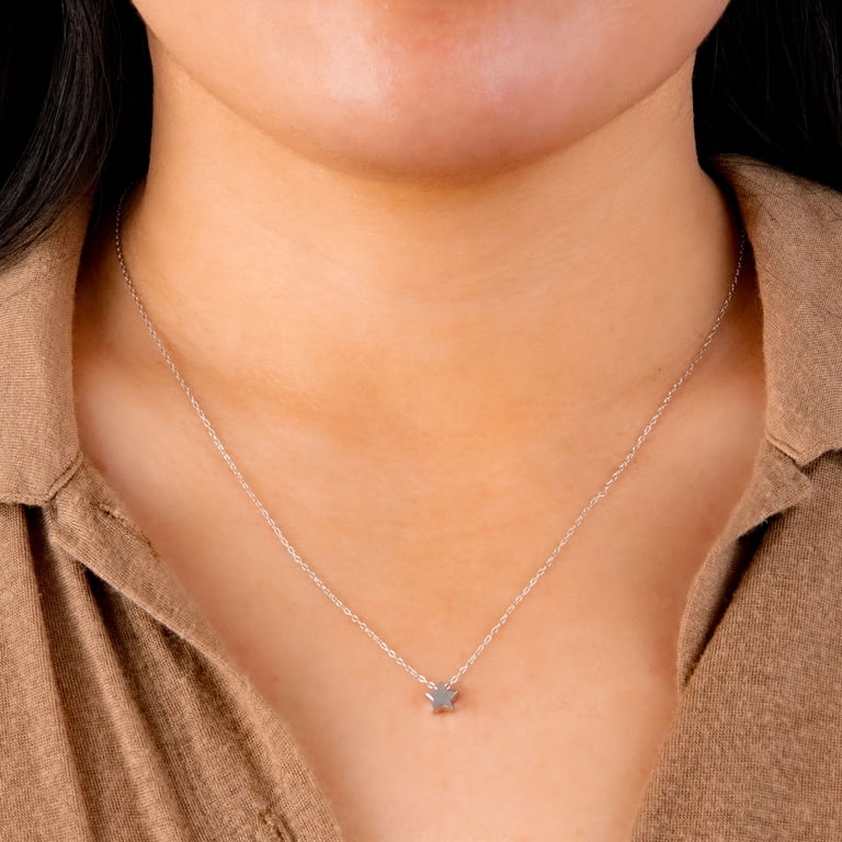 Marisol & Poppy Sterling Silver Mini Star Pendant Necklace For