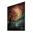 thumbnail image 2 of Designart "A Majestic Canopy Tree with Branches I" Landscape Trees Print on Natural Pine Wood, 2 of 5