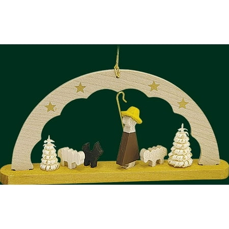 shepherd with sheep german wood christmas arch ornament shepherd with sheep german wood christmas arch ornament