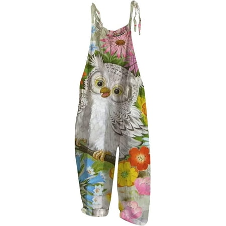 

CebDs Wide Leg Jumpsuits for Women Womens Casual Summer Overalls Cotton Linen Shorts Rompers Jumpsuits