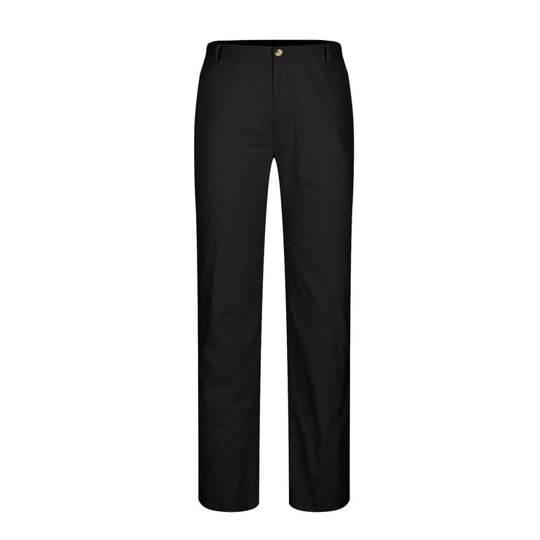 cllios Chino Pants for Men Classic Fit Flat Pleated Dress