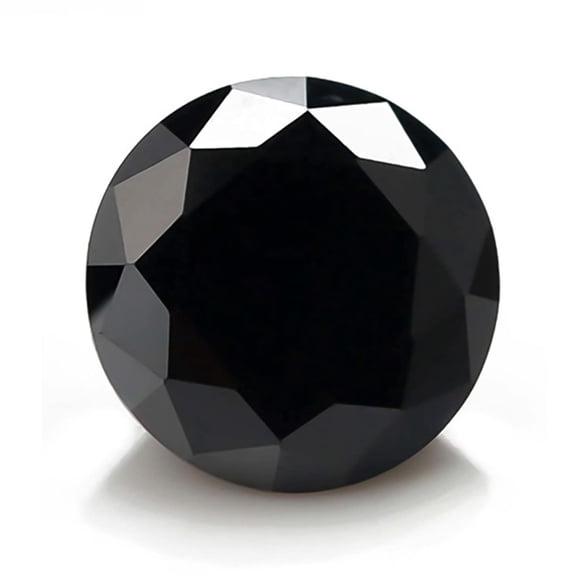 Black Loose Moissanite Stones VVS1/FL Clarity Lab Diamonds Round Cut Gemstones for Jewelry Making 1.0ct-3.0ct with Certificate