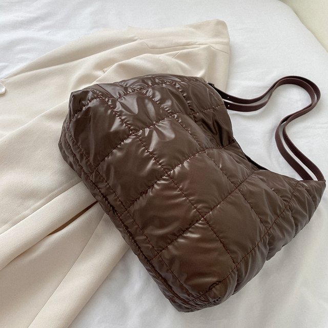 Bolsa de embrague informal de hombro de nailon acolchado de gran capacidad para damas y niñas Ndcxsfigh Para Estrenar