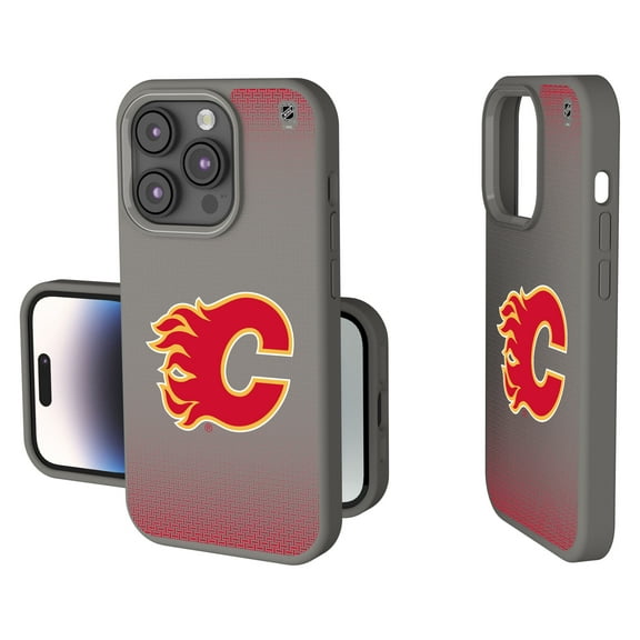 Calgary Flames Linen Logo iPhone Soft Touch Case