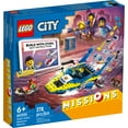 thumbnail image 3 of LEGO City Water Police Detective Missions, 60355 with Speed Boat Toy, Interactive Digital Adventure Building Game Playset with Bricks and 4 Minifigures, 3 of 8