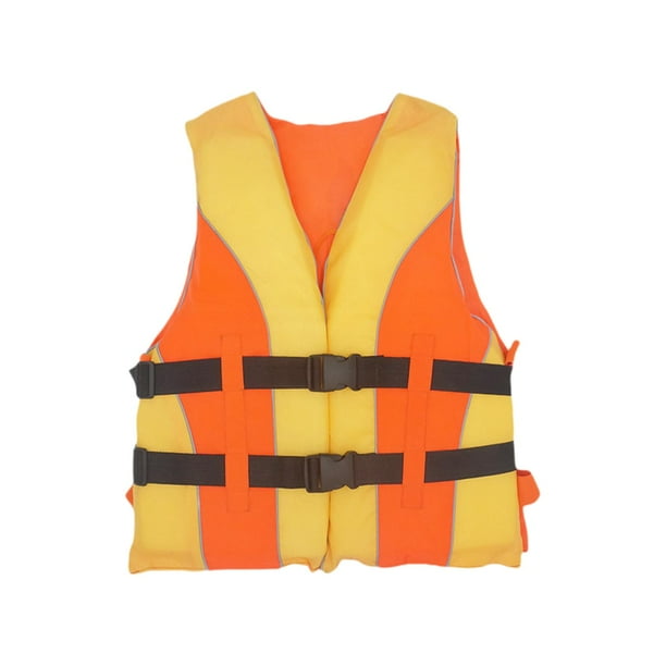 Chaleco Salvavidas Para Adultos, Para Uso En Motos Acuáticas, Deportes Acuáticos Al Aire Libre, Naranja Y Amarillo