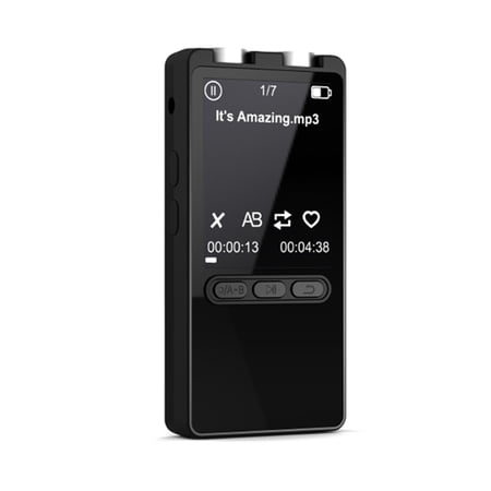 M Buder Professional Digital Voice Recorder & Portable MP3 Player with Bluetooth 5.2, 1.77 Inch Color Display Screen, Crystal Clear Sound Recording Device for Lectures, Meetings, and Interviews, 32GB