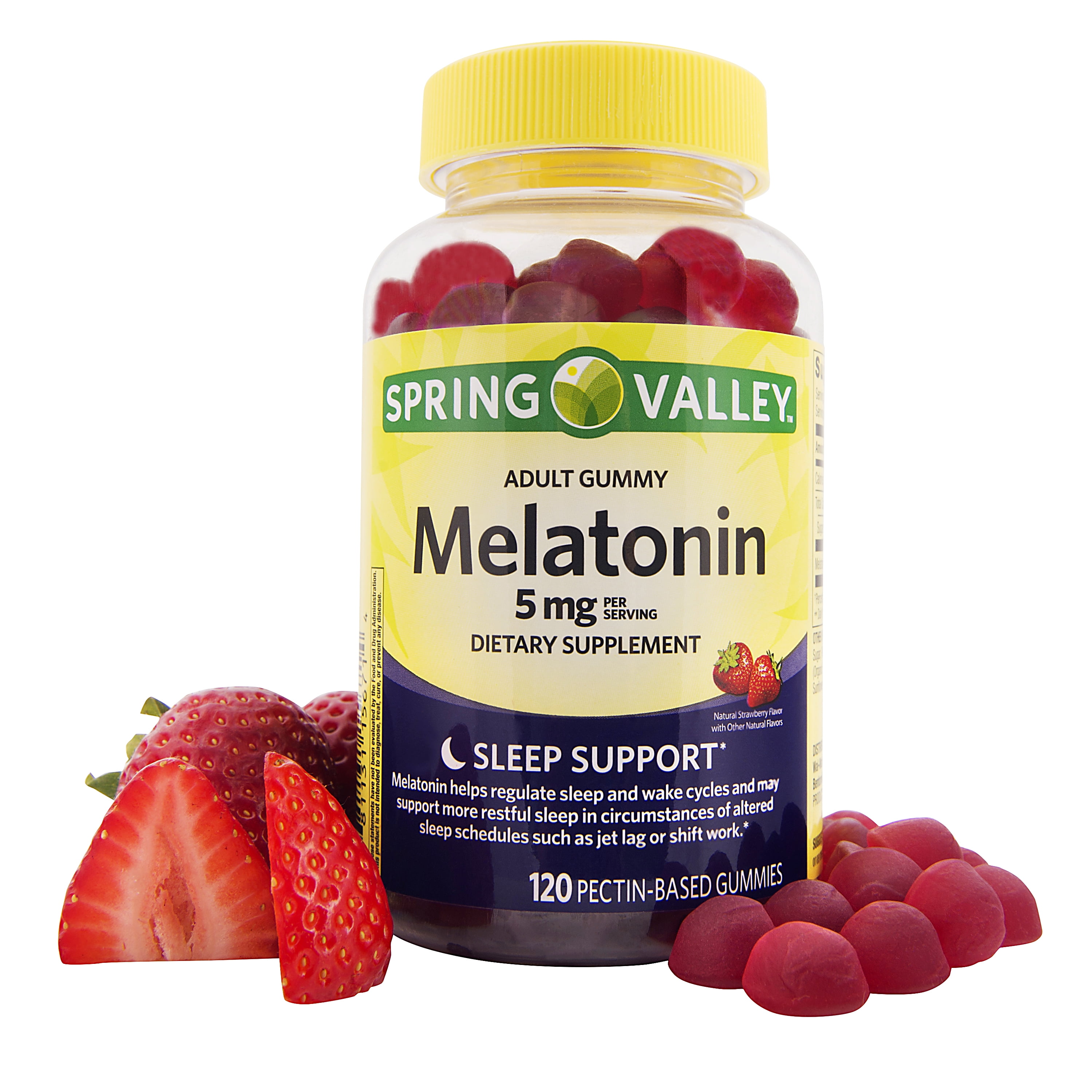 Spring Valley Melatonin Adult Gummies 5 Mg 120 Count Walmart 