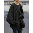 thumbnail image 4 of ZANZEA Women Full Sleeve Solid Color Holiday Hooded Sweatshirts Blouse Tops, 4 of 6