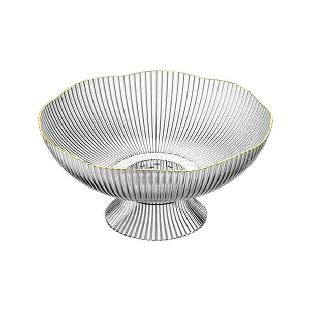 Cuenco de pedestal decorativo Sunnimix Frutero de pedestal Blanco