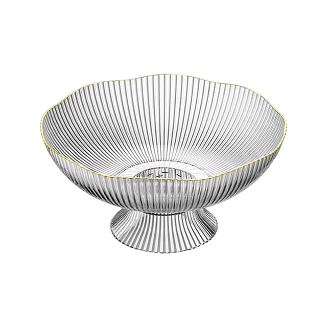 Cuenco de pedestal decorativo Sunnimix Frutero de pedestal Blanco