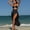 Black, variant on Women 2 Piece Swimsuit Set, Metal Ring Cutout One Piece Monokini With Side Tie Sheer Mesh Long Wrap Skirt Cover Up, Solid Color Sexy Beach Bikini Bathing Suit