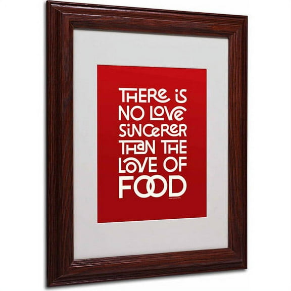 Trademark Fine Art "Sincere Love of Food II" Canvas Art by Megan Romo, Wood Frame