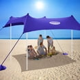 thumbnail image 4 of Carpa de playa UMARDOO Family, 3 x 3 m, UPF 50+, color morado, 4 of 9