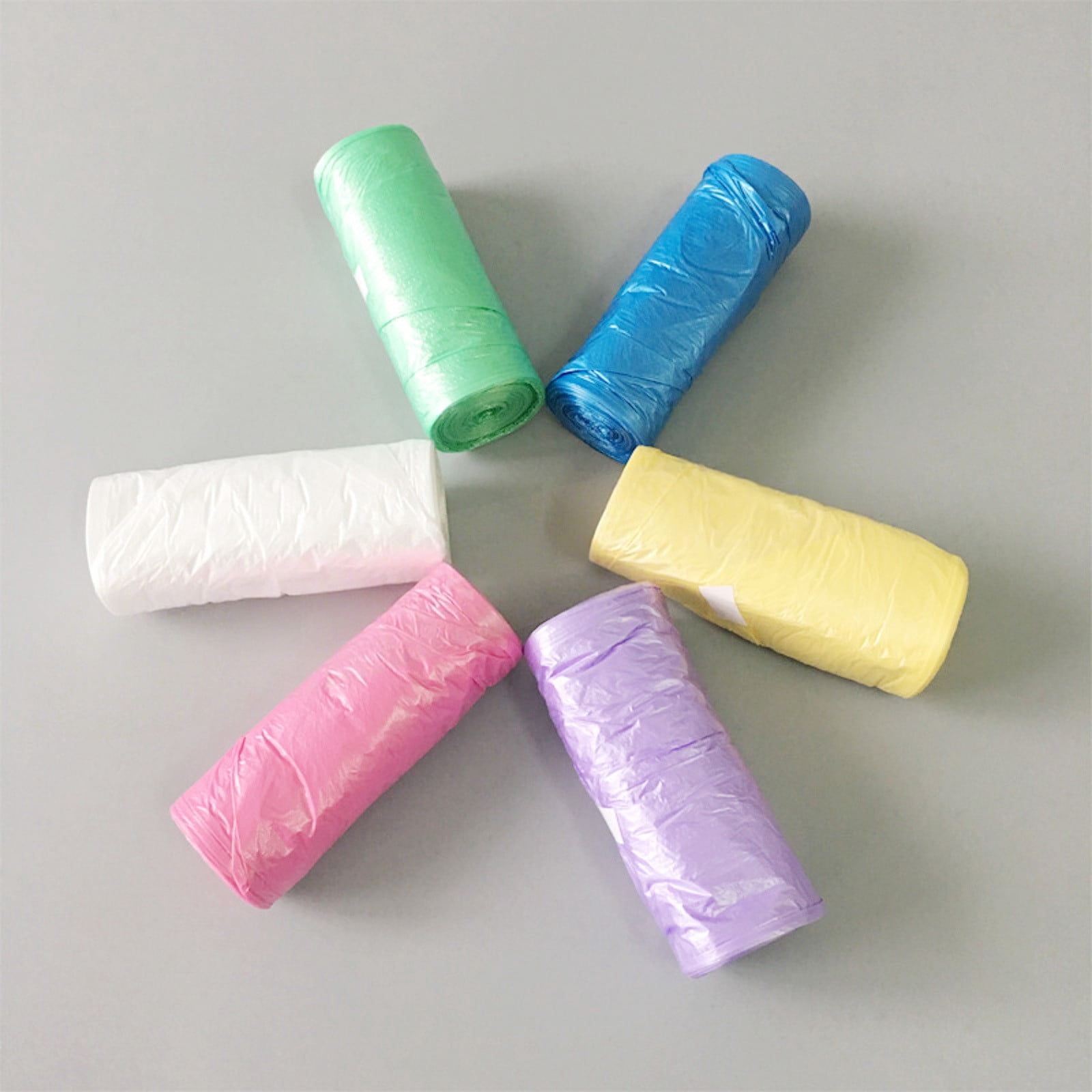 Small Garbage Bags with Handles, 4 Gallon Leak Proof Liners, Strong Unscented Waste Bags for Bathroom, Kitchen & Office (75 Count)