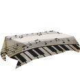 thumbnail image 2 of 1 Tablecloth Clearance! Piano Music Pattern Table Cloth Rectangular Tea Table Cover Dining Home Decor Table Cloth, 2 of 5