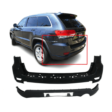 DCP Rear Bumper Cover Kit for 2011-2015 Jeep Grand Cherokee W/Park Hls CH1100954