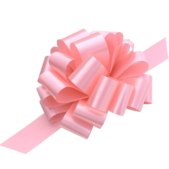 Cinta decorativa, papel de regalo, etc. Lazos rosas de 23 cm, juego de 6