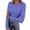 A01-Blue, variant on yoeyez Sweaters For Women Crewneck Knit Pullover Striped Long Sleeve Shirts Slim Fitted Basic Fall Fashion Tops Pink,S