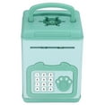 thumbnail image 3 of Piggy Bank Electronic, Auto Scroll Paper Handle Design Fingerprint Password Cash Piggy Bank  For Storage Money For Kids Green, 3 of 8