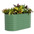thumbnail image 1 of Camas Elevadas para Jardín Huertos Urbanos - Cama Metálica Galvanizada 120x60x60cm - Resistente a la Intemperie con Bordes de Protección - Color Verde Anticorte - Fácil Montaje - Ideal para Flores, 1 of 9