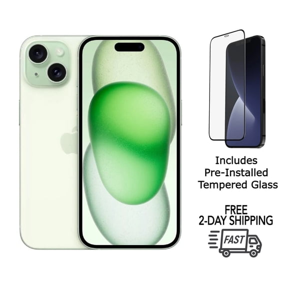 Pre-Owned Unlocked Apple iPhone 15 A2846 Cell Phone 128GB 8GB RAM Green