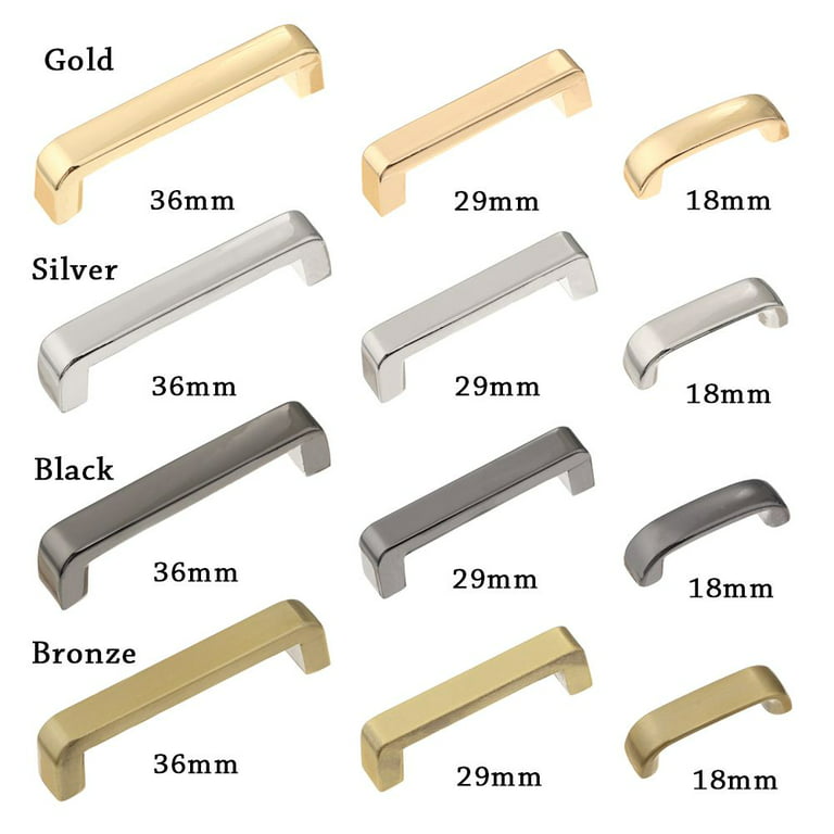 18/29/36mm for Bags Strap 4 Colors Fashion Bag Parts Screw Connector Metal  Bag Buckles DIY Leather Crafts Hanging Hooks GOLD 29MM 