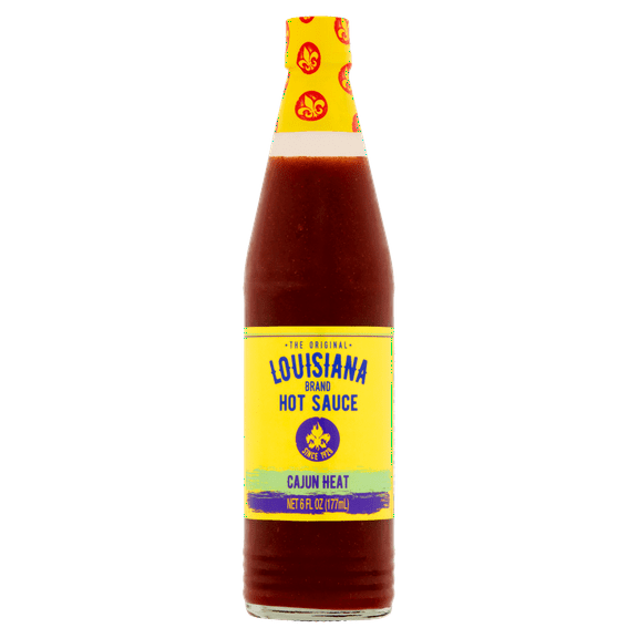 The Original Louisiana Brand Hot Sauce, Cajun Heat, Shelf-Stable, 6 fl oz Bottle