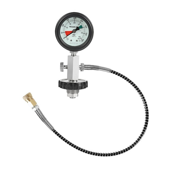 Adaptador de buceo con válvula DIN, manómetro, recarga de aire, acero inoxidable, latón, reemplazo directo de la estación de llenado, accesorios para