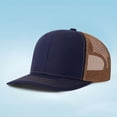 thumbnail image 2 of Women Mens Baseball Cap Mesh Panel Plain Baseball Cap Breathable Adjustable Sun Hat For Outdoor Sports Navy1 One Size, 2 of 3