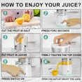 thumbnail image 6 of Electric Juicer USB Charging Citrus Lemon Orange Juice Squeezer Fruit Blender Machines Travel Automatic Fresh Squeezing Mixer (Electric Juicer), 6 of 7