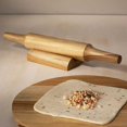 thumbnail image 3 of India.Curated. Teak Wood Chakla Belan With Stand Set, 3 of 3