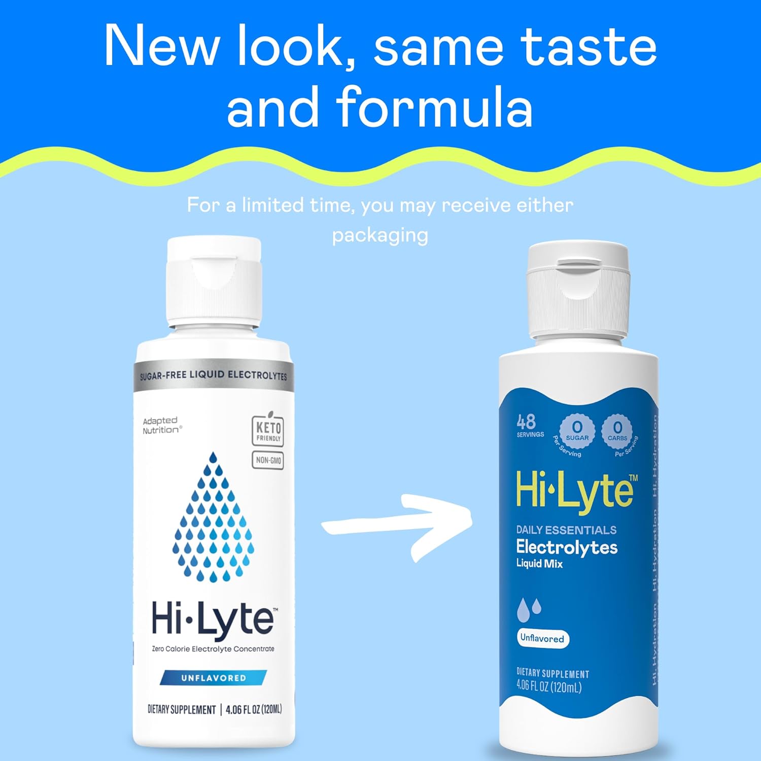 Hi-Lyte Concentrate Unflavored Liquid Electrolyte | 144 Servings