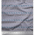 thumbnail image 1 of Soimoi Blue Cotton Poplin Fabric Stripe & Triangle Geometric Fabric Prints By Yard 56 Inch Wide, 1 of 3