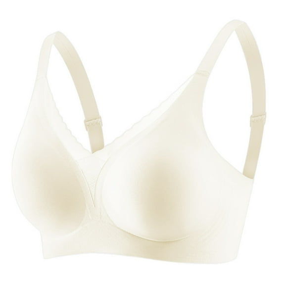 SELONE Bras for Women No Underwire Push Up Bra Wide Strap T-Shirt Lift Bralette Everyday Solid Comfortable Underwear