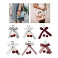 thumbnail image 2 of Fogun Stylish Cherrys Pendant Bowknot Keychain Portable Key Holder Decorative Sturdy Alloy Car Keyring for Bag Accessory, 2 of 2