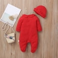 thumbnail image 4 of Hessimy Unisex Baby Short Sleeve Bodysuits Made With Cotton,Comfortable(Red, 4 of 4