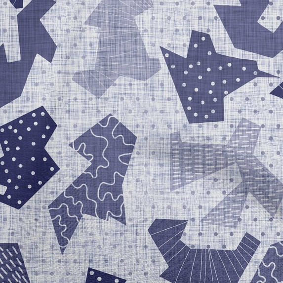 oneOone Cotton Poplin Twill Teal Blue Fabric Abstracts Fabric For Sewing Printed Craft Fabric By The Yard 56 Inch Wide