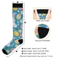 thumbnail image 3 of FORMRS Womens Knee High Socks Casual Long Thick Travel Daily Wear, 1 Pair, Blue Easter Bunny, 3 of 6