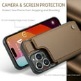 thumbnail image 6 of Dteck for iPhone 14 Pro Case with Card Holder, Magnetic Durable Leather Wallet Case for Women Men with RFID Blocking Kickstand Shockproof Cover for iPhone 14 Pro,Brown, 6 of 10